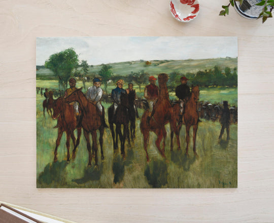 Fine art print of horse racers by Edgar Degas