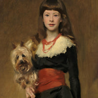 Portrait of Girl with Her Dog