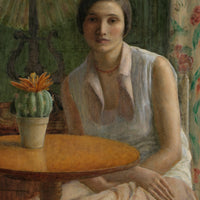 Portrait of Woman with Cactus