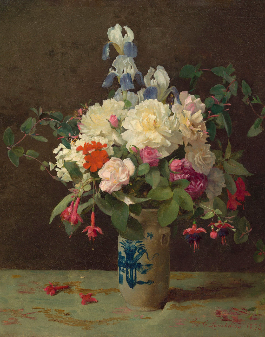 Blue and Cream Vase